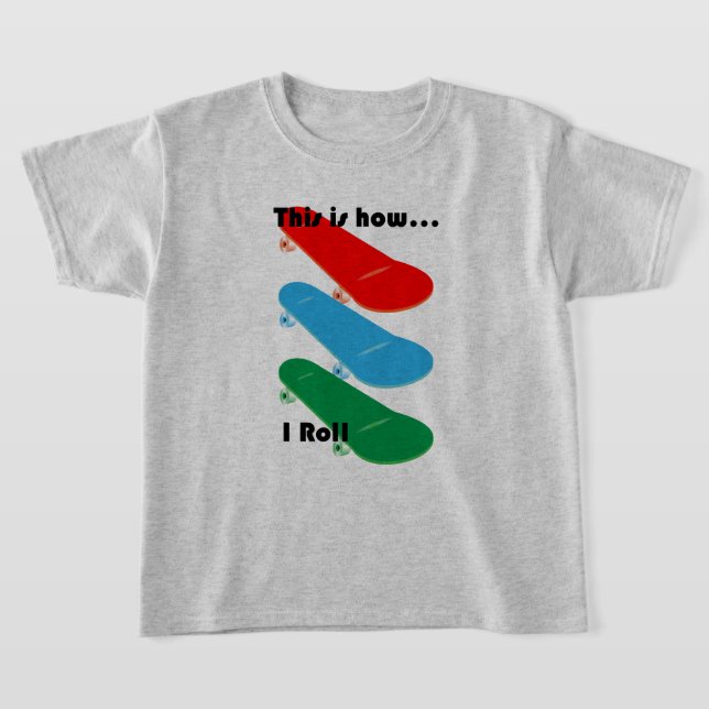 So rolle ich Design - Girls' Basic T - Shirt (Ablage )