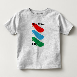 So rolle ich Design - Toddler Fein Jersey T- Kleinkind T-shirt