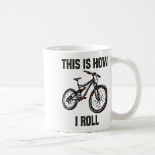 So rolle ich Fahrrad Mountainbike fahren Radfahren Kaffeetasse