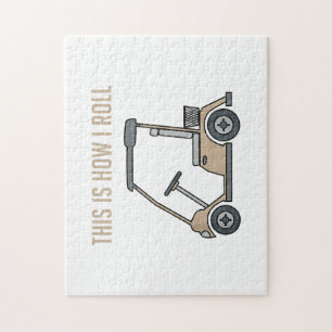So rolle ich Golfcart Lustige Golfer