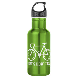 So rolle ich lustige Fahrrad-Sport-Wasserflasche Edelstahlflasche