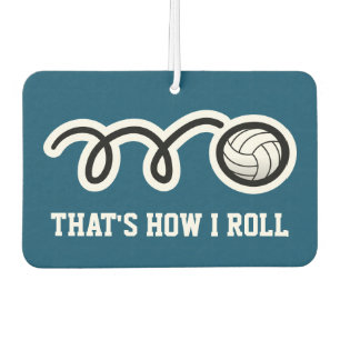 So rolle ich lustige Volleyball-Autoluft Autolufterfrischer