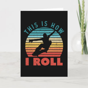 So rolle ich lustiges Skateboarding Karte