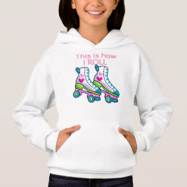 So rolle ich Mädchen-Roller-Skate Hoodie