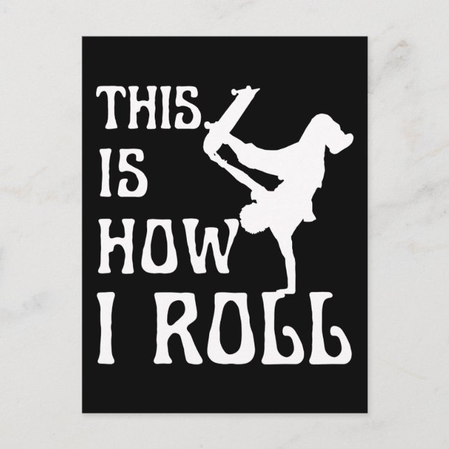 SO ROLLE ICH POSTKARTE (Vorderseite)