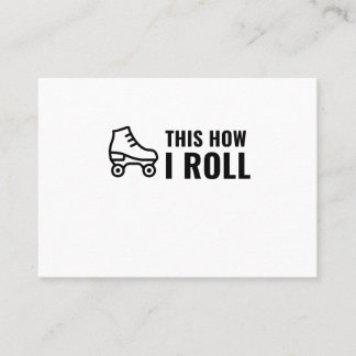 SO ROLLE ICH ROLL SCHUHE ROLLER VISITENKARTE