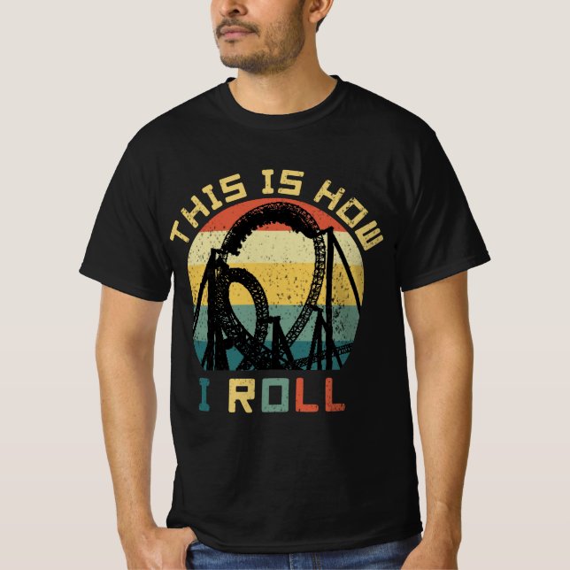So rolle ich Roller Untersetzer Liebhaber T-Shirt (Vorderseite)