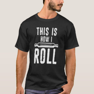 So rolle ich Rolling Button Distressed Breadbak T-Shirt