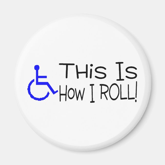 So rolle ich Rollstuhl Magnet (Vorne)