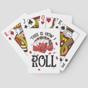 So rolle ich Shirt schwarz Spielkarten