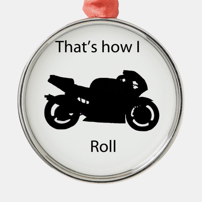 So rolle ich silbernes ornament (Vorne)