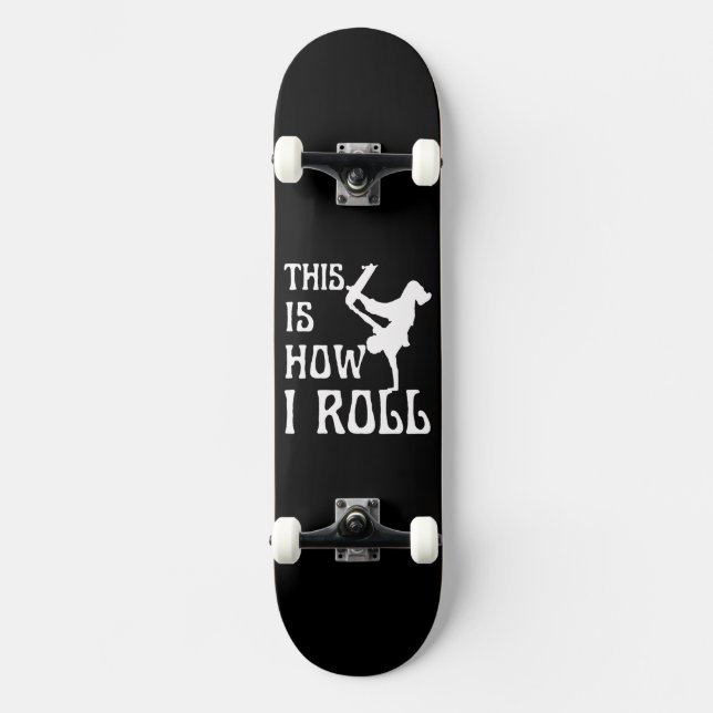 SO ROLLE ICH SKATEBOARD (Vorderseite)