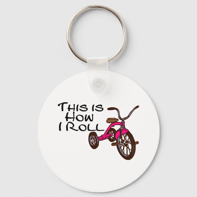 So rolle ich Tricycle Schlüsselanhänger (Vorderseite)