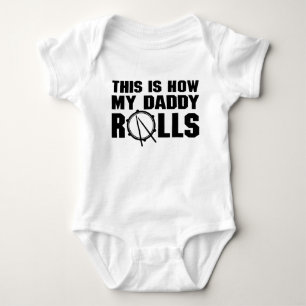 So rollt mein Papa Drummer Baby Strampler