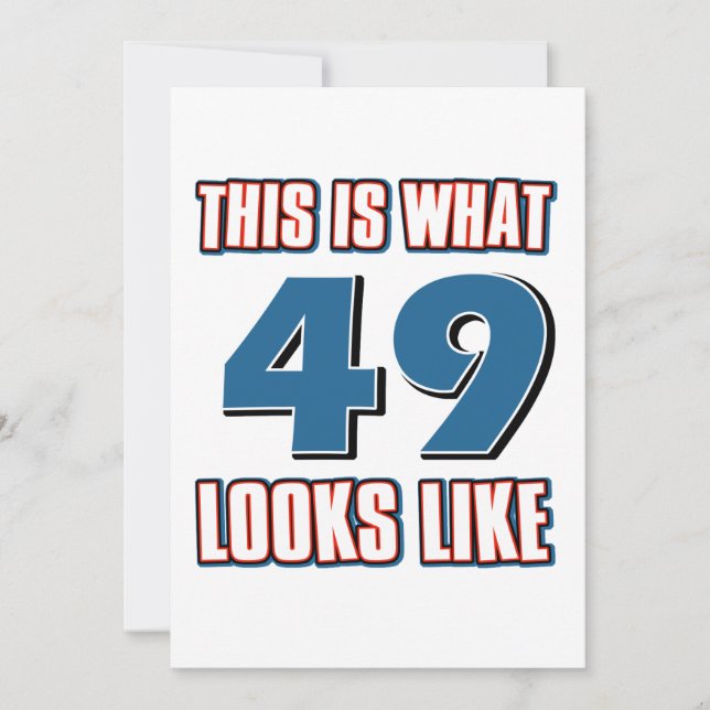 So sehen 49 Jahre aus (Vorderseite)