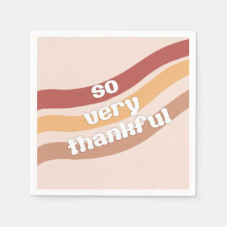 So sehr dankbar kleines Party Napkins Serviette