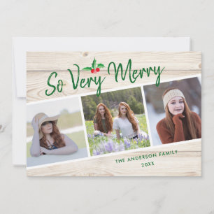 So sehr froh Rustikales 3 Foto Weihnachten