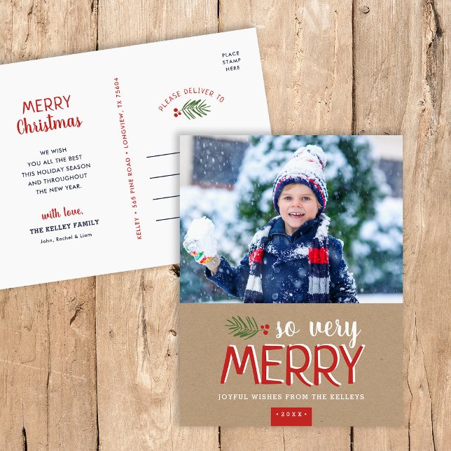 So sehr frohe Ferien Foto Postkarte (Von Creator hochgeladen)