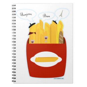 So sehr Pommes-Frites Notizblock