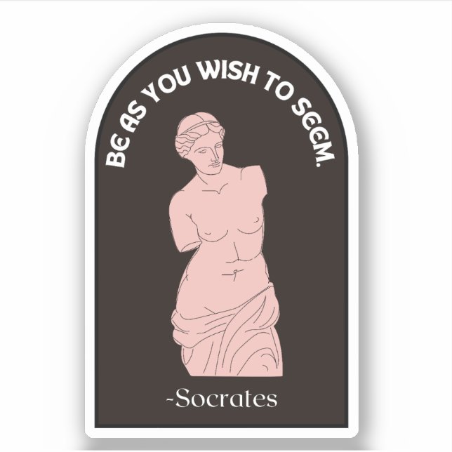 So sein, wie Sie es sehen wollen | Modern Stoicism Aufkleber (Vorderseite)