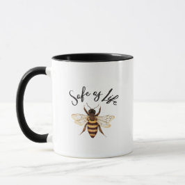So sicher wie das Leben Schwarz Detail Tasse