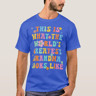 So sieht das Weltbeste Oma aus T-Shirt