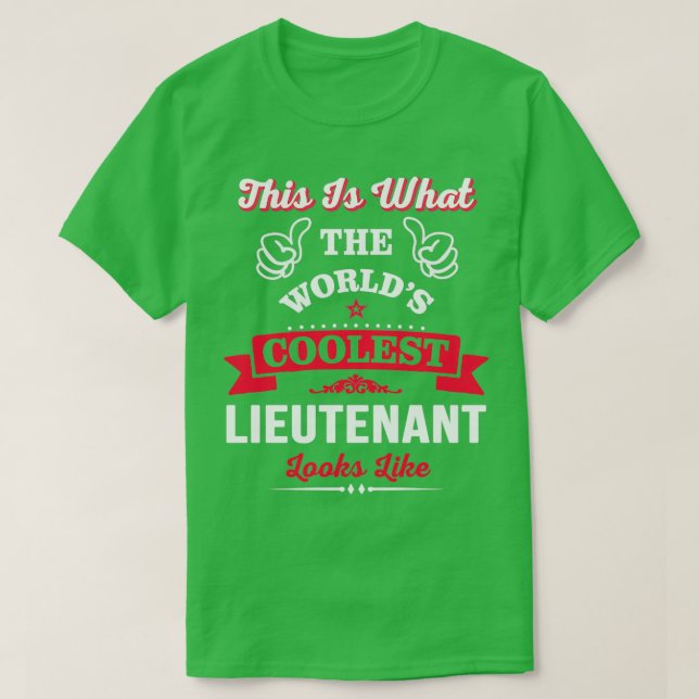 So sieht der Coolste Leutnant aus T-Shirt (Design vorne)