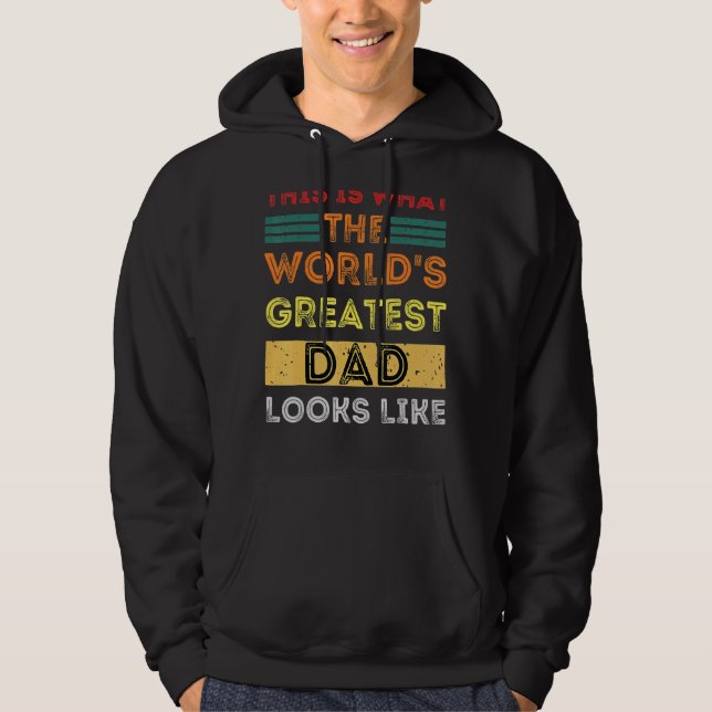 So sieht der größte Vater der Welt aus Hoodie (Vorderseite)