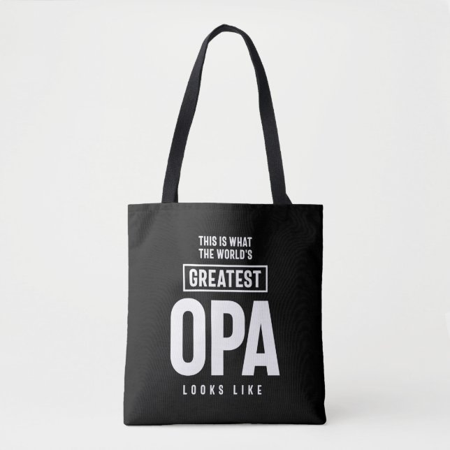 So sieht die größte Opa der Welt aus Tasche (Vorderseite)