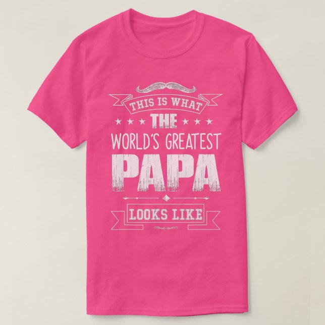 SO SIEHT DIE WELTBESTE PAPA AUS T-Shirt (Design vorne)