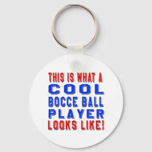 So sieht ein Cooler Ball-Player aus Schlüsselanhänger