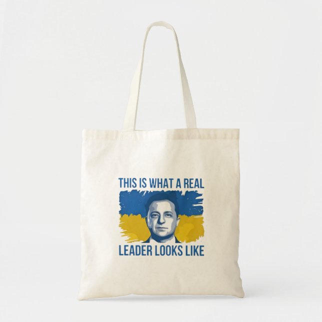 So sieht ein echter Führer aus wie die Ukraine Tragetasche (Vorne)