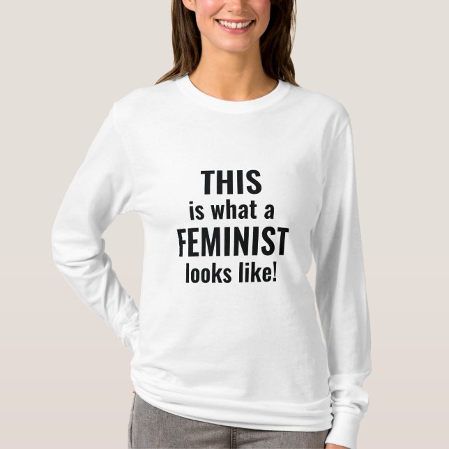 So sieht ein Feminist aus T-Shirt (Vorderseite)