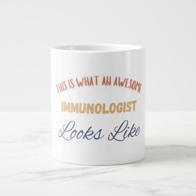 So sieht ein großartiger Immunologe aus Jumbo-Tasse (Vorderseite)