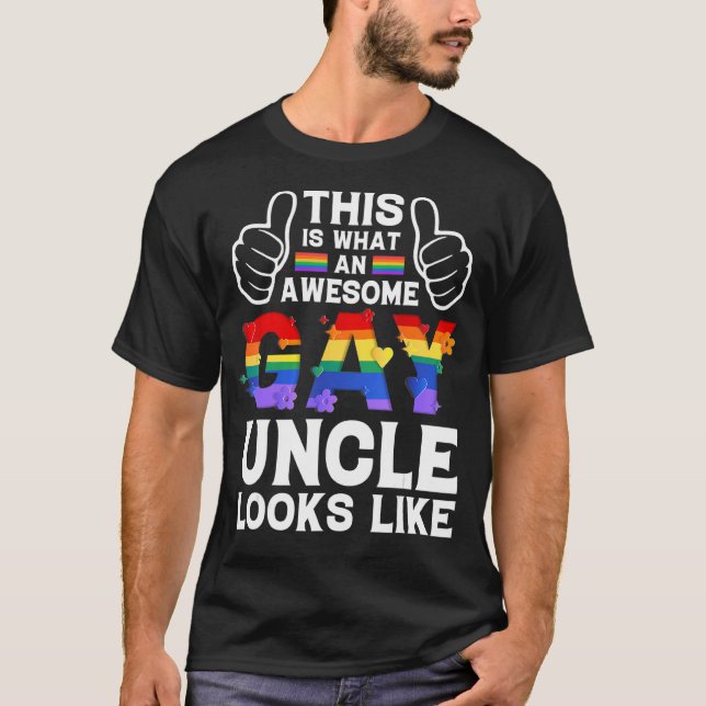 So sieht ein Homosexueller aus wie der lgbtq-Pride T-Shirt (Vorderseite)