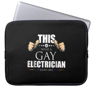 So sieht ein homosexueller Elektriker aus wie LGBT Laptopschutzhülle