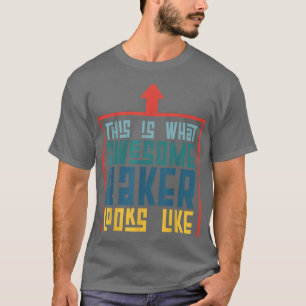 So sieht ein Phantastischer Bäcker aus wie Backen T-Shirt