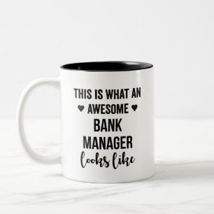 So sieht ein Phantastischer Bankmanager aus Zweifarbige Tasse