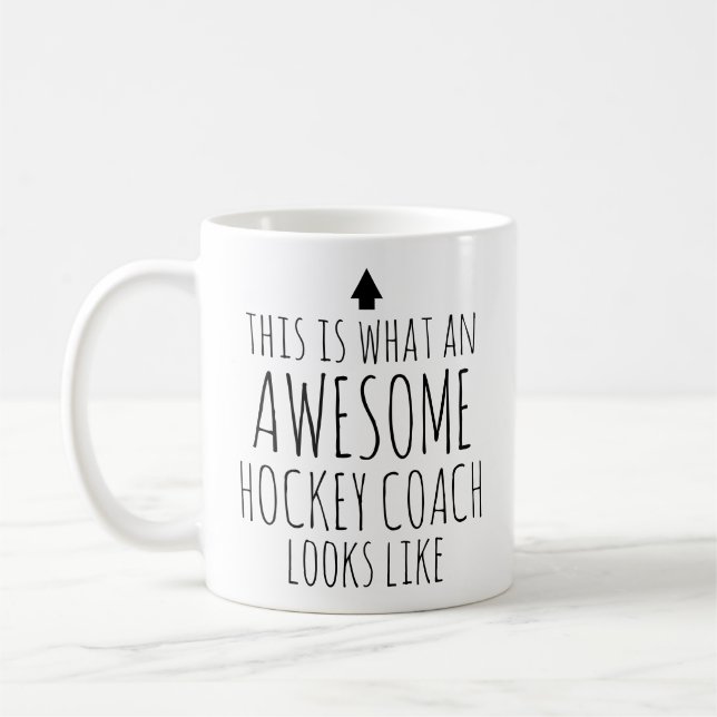 So sieht ein Phantastischer Hockeytrainer aus Kaffeetasse (Links)