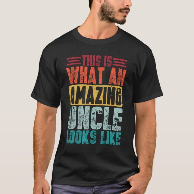 So sieht ein Phantastischer Onkel aus wie Väter T-Shirt (Vorderseite)