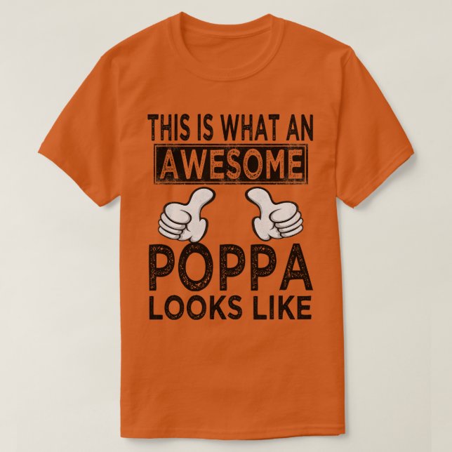 So sieht ein phantastischer Poppa aus T-Shirt (Design vorne)