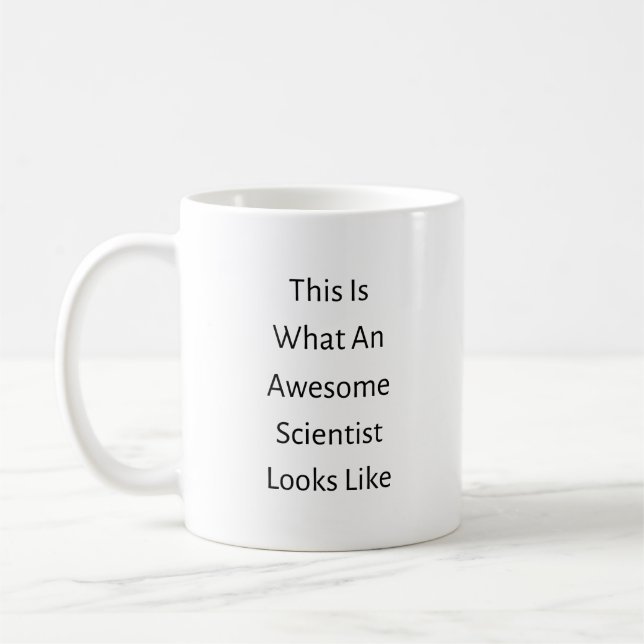 So sieht ein Phantastischer Wissenschaftler aus Kaffeetasse (Links)
