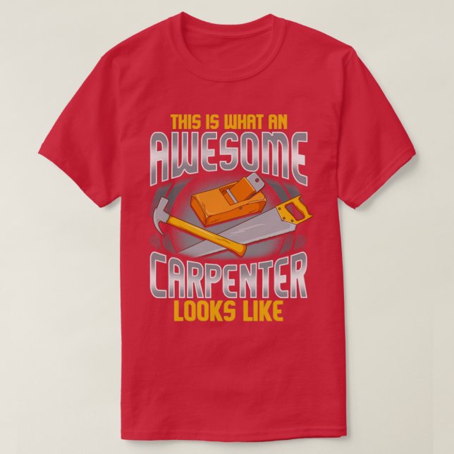 So sieht ein Phantastischer Zimmermann aus T-Shirt (Design vorne)