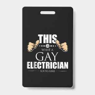 So sieht ein schwuler Elektriker aus LGBT Ausweis