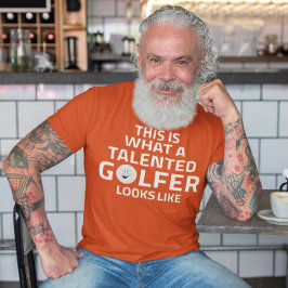 So sieht ein talentierter Golfer aus T-Shirt