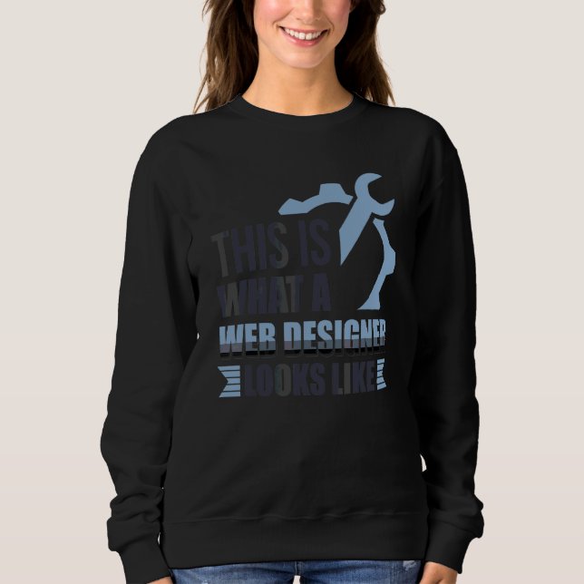 So sieht ein Webdesigner CSS-Programm aus Sweatshirt (Vorderseite)