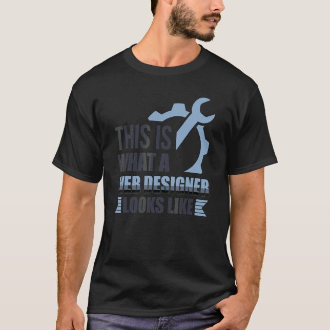 So sieht ein Webdesigner CSS-Programm aus T-Shirt (Vorderseite)