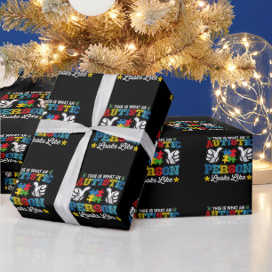 So sieht eine autistische Person aus Autismus Geschenkpapier