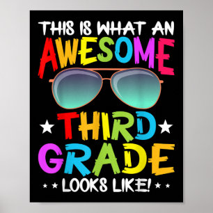 So sieht eine großartige süße dritte Klasse aus Poster