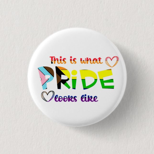 So sieht Stolz aus Button (Vorderseite)
